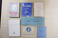 Lotto 6 libri scolastici medie e superiori dopoguerra 1945-1948 + album disegno