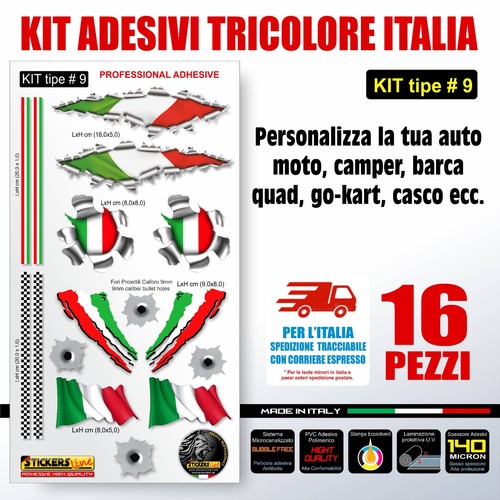 Kit adesivi tricolore - di,