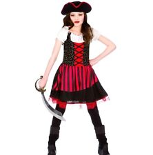 Costume bambina BELLA RAGAZZA PIRATA vestito fantasia bambina vestito libro settimana età 3-13 bambino