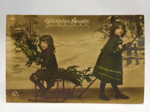 Antica cartolina natale 1902 - antica,
