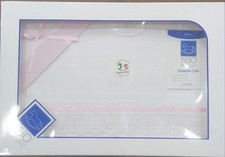 Lenzuolino Mio Piccolo completo culla per passeggino in cotone inserto ricamo 