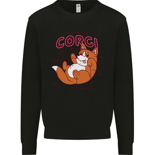 Maglione felpa uomo corgi - maglione,