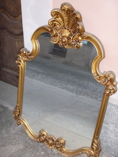 Specchiera legno dorato - specchiera,