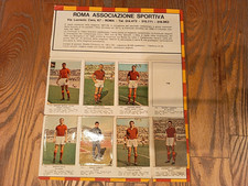 SCHEDA ROMA - CALCIATORI PATUZZI 1965 1966 ORIGINALE RARO! - solo metà scheda