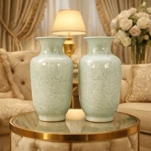 Pair chinese meiping - chinese, vases