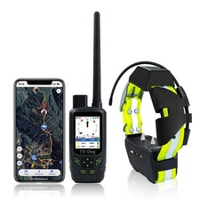 TR-Dog Houndmate 100/R50 Collare/Palmare Nero GPS- eSIM-GSM con Borsa