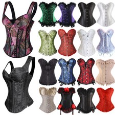 Women Plus Size Boned Brocade