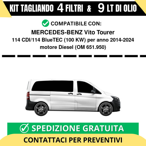 Tagliando per mercedes benz - per, mercedes-benz