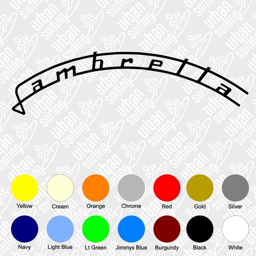 Adesivo lambretta scritta - adesivo,