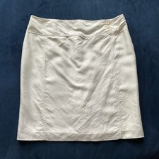 Gonna a matita Ralph Lauren etichetta nera bianco avorio