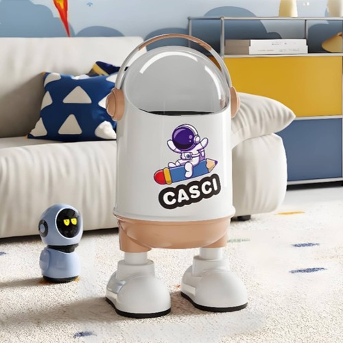 Bidone cartoon astronauta - cartoon,