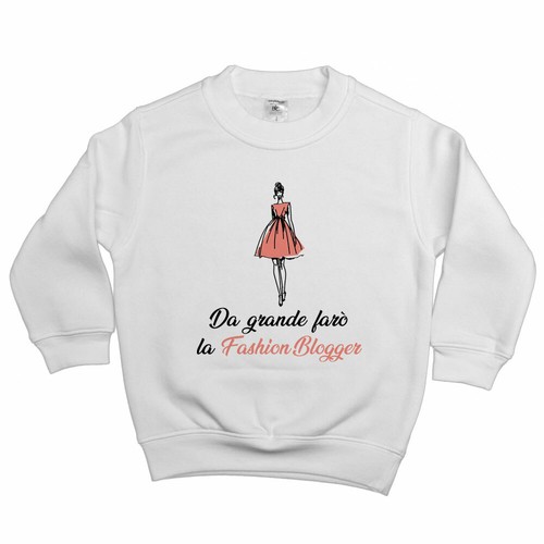 Felpa bambina grande farò - felpa, da