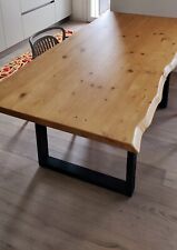 Tavolo di design in legno massello e ferro 2m x 1m