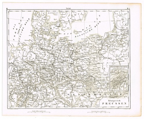 Antica stampa vintage 1851 - antica,