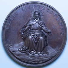 FIRENZE MEDAGLIA 1894 ARCICONFRATERNITA MISERICORDIA SAN SEBASTIANO BRONZO GORI
