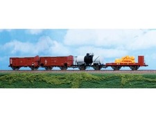 ACME 45121 set di 4 carri merci FS (cisterna M, 2 carri F, pala caricatrice)