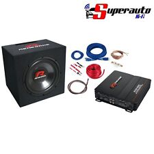 Renegade Kit Completo Subwoofer in Cassa Amplificato RBK 550 XL Sub Box RBK550XL