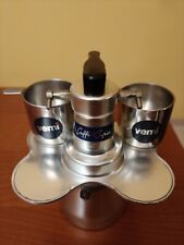 Caffettiera Napoletana VEMI  2 tazze Acciaio Inox Vintage Piccola Moka Italiana