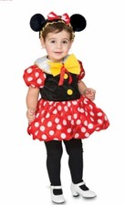 Carnevale Costume Bambina Baby Topolina Minnie Misure neonata 6-12 MESI