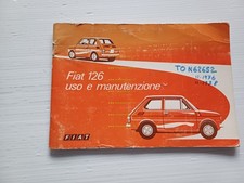 Fiat 126 1975 manuale uso - 1975,