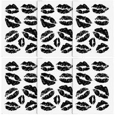  6 fogli Stampe labbra