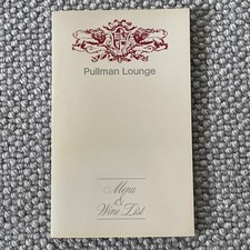Pullman Lounge Menu & Wine