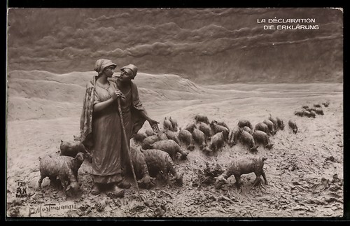 Cartolina artistica domenico - cartolina,