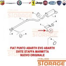 PUNTO ABARTH EVO ABARTH VITE STAFFA MARMITTA NUOVO ORIGINALE 55701536