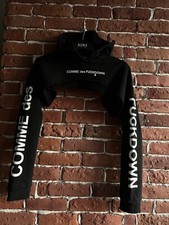 Felpa corta con cappuccio