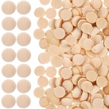  200 palline mezze tonde, mezze sfere di legno naturali, perline artigianali in