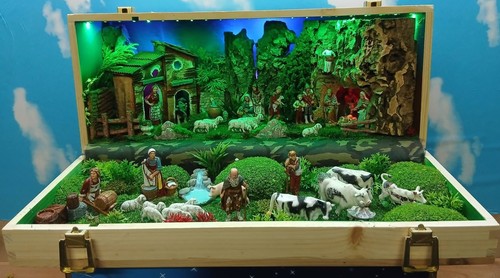 Presepe artigianale in - presepe, artigianale,