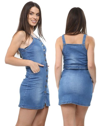Abito denim donna - denim,