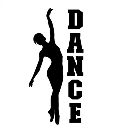 Decalcomania vinile danza - vinile,