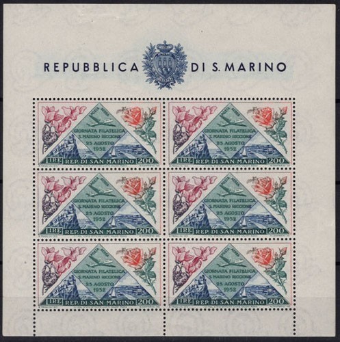 San marino 1952 foglietto - marino,