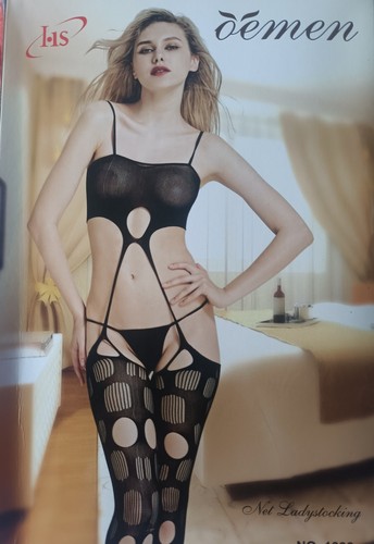 Bodystocking rete nero - rete,