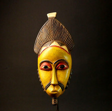 Maschera africana Baule legno