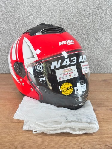 Casco moto nolan n43 air - moto, rosso
