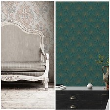 Autoadesivo Tappezzeria 3D Barocco Ornamento - 8,40m Lunghezza X 0,53m Larghezza