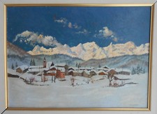 FREGONARA QUADRO DIPINTO AD OLIO SU CARTONCINO FIRMATO CM. 35 X 48,5 ULTIME LUCI