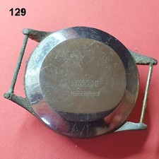 cassa orologio meccanico 36,3 x 43 m watch old case back stainless steel vintage