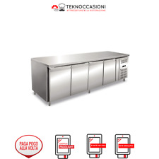 Tavolo refrigerato 4 sportelli 223x70x85 nuovo professionale