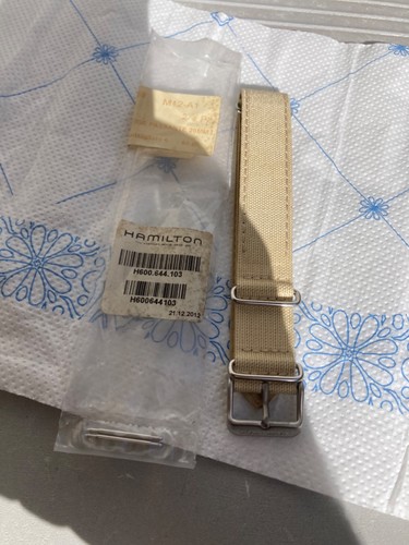 Hamilton khaki cinturino tela - khaki,