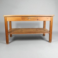 Antico Tavolo con cassetto banco rustico in legno epoca 900 italiano Cucina