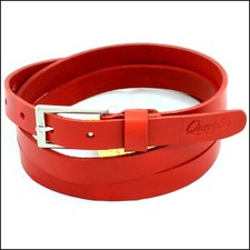 Cintura Donna vera Pelle Rossa