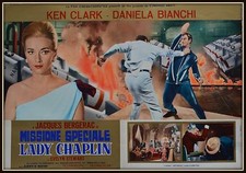 fotobusta MISSIONE SPECIALE LADY CHAPLIN  CLARK BIANCHI