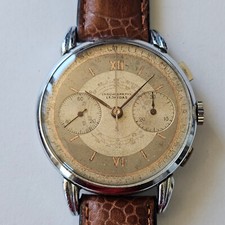 LEONIDAS-CRONO-ANSE DOPPIE A RAGNO-RUOTA A COLONNE-VALJOUX 22-OVERSIZE (38 MM)