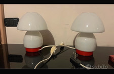 Coppia lampade da tavolo fungo