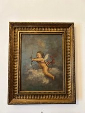 Coppia antichi quadri angeli