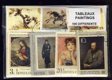 Quadri - Pittura 100 Timbri Diversi Annullati