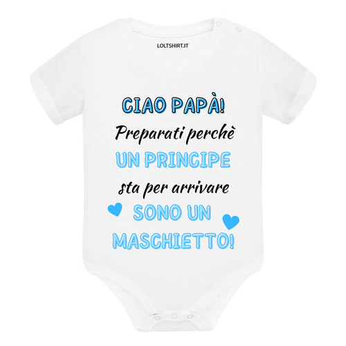 Body neonato manica corta